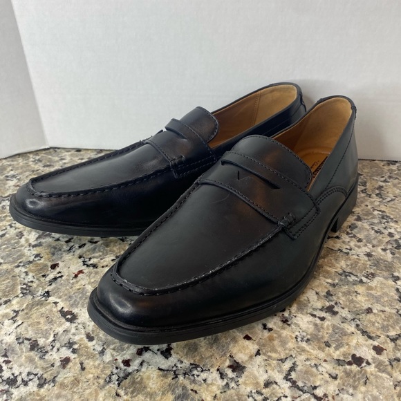 Clarks Originals Leather penny-slot loafers Black 11 - Picture 10 of 15